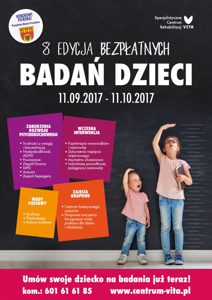 8 edycja bezpłatnych badań dla dzieci !